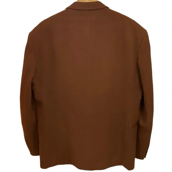 Vintage Boulevard Club Men’s Blazer Brown Sports Coat Wool Cashmere Size… - Picture 5 of 16